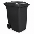 360L Black Wheelie Bin