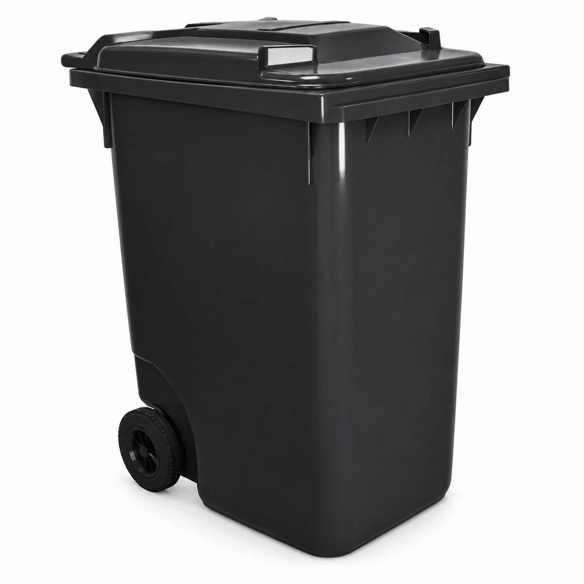 360L Black Wheelie Bin
