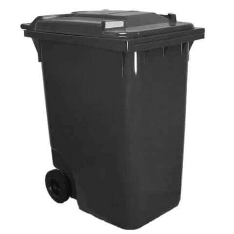 360L Black Wheelie Bin