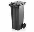 Black Wheelie Bin - 140 Litre