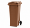 Brown Wheelie Bin - 140 Litre