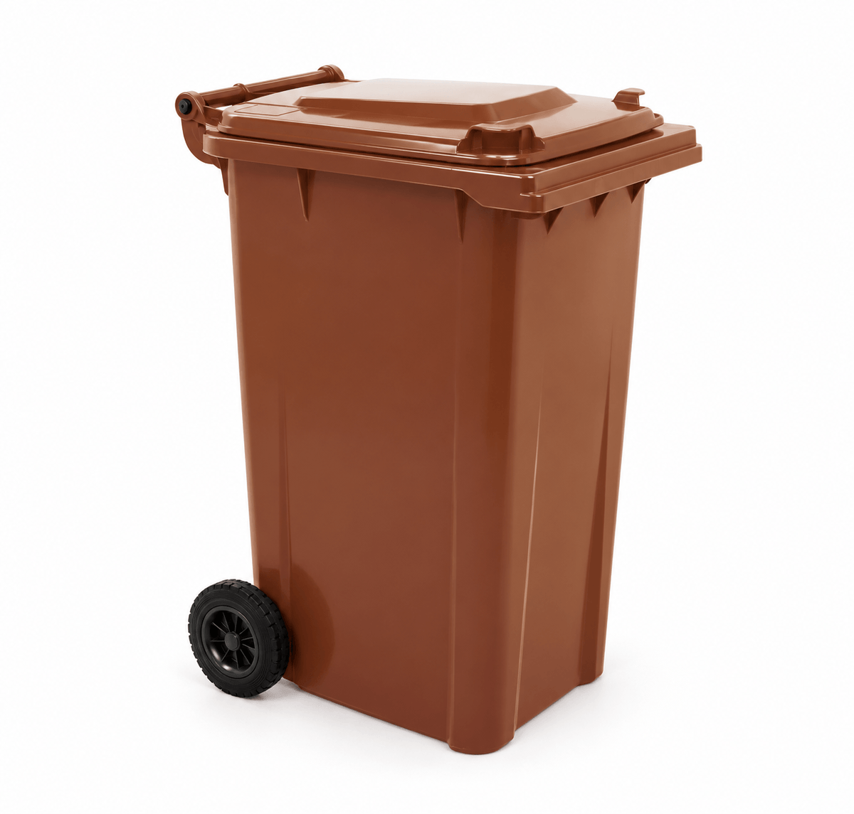 Brown Wheelie Bin - 240L