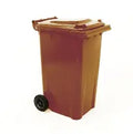 240L Brown Wheelie Bin
